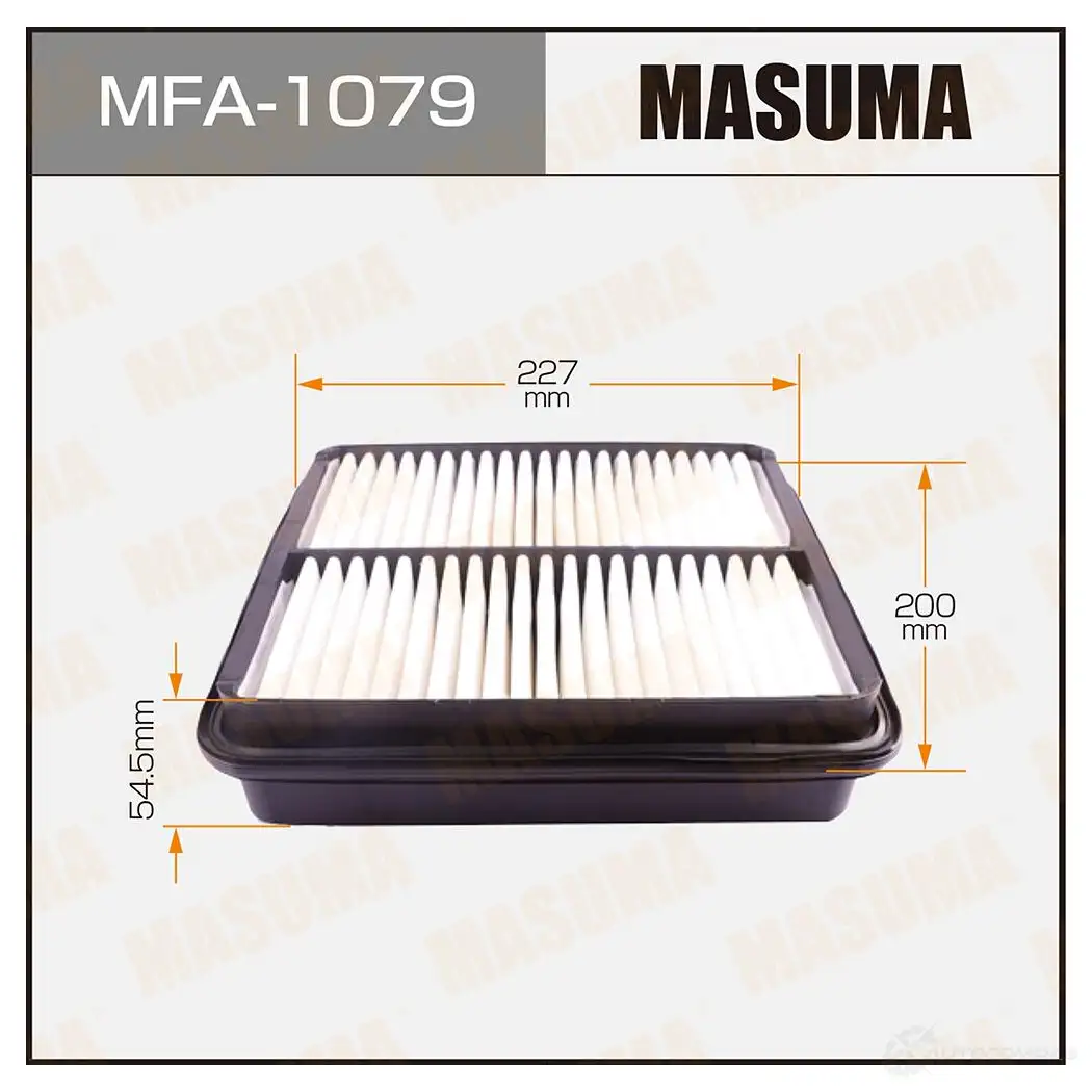 Фильтр воздушный MASUMA MFA-1079 4560116760459 1420577180 SME6 J изображение 0