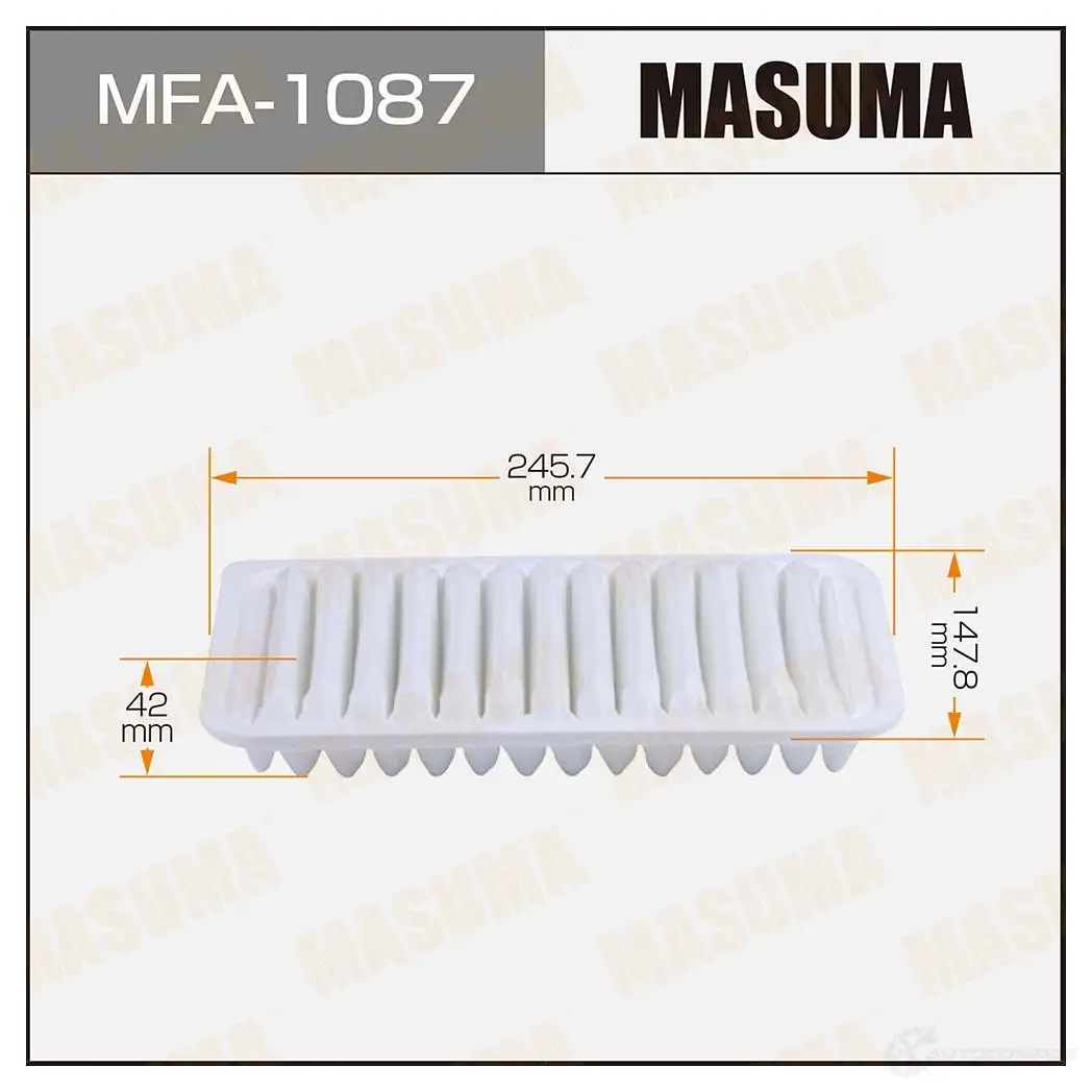 Фильтр воздушный MASUMA XV7 DP2 MFA-1087 1439698120 изображение 0