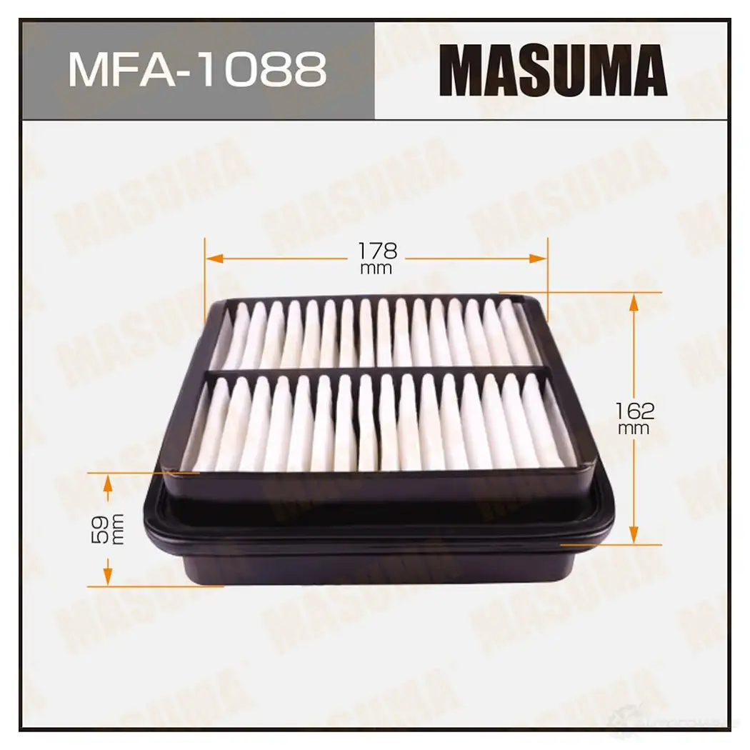 Фильтр воздушный MASUMA MFA-1088 VO THU 4560116762200 1422884468 изображение 0