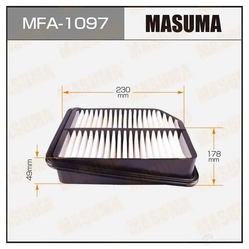 Фильтр воздушный MASUMA 1420577186 UT CG6T5 4560116762255 MFA-1097 изображение 0