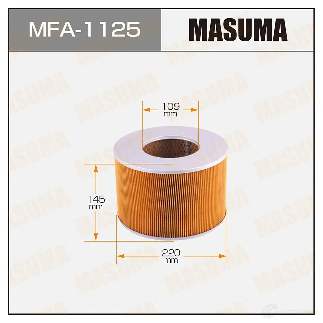 Фильтр воздушный MASUMA 1420577229 4IB FD MFA-1125 4560116761302 изображение 0