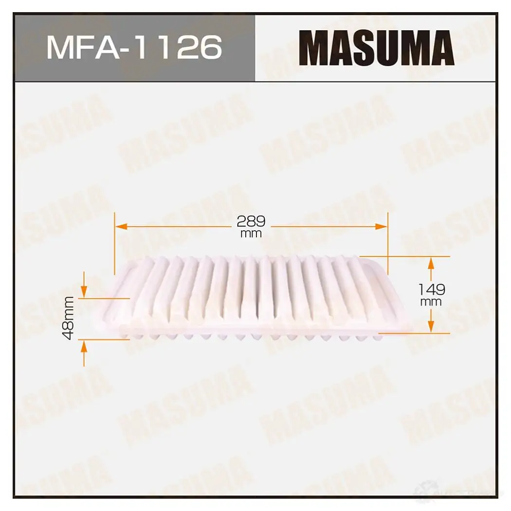 Фильтр воздушный MASUMA 1420577230 MFA-1126 4560116760220 TFIO DX изображение 0