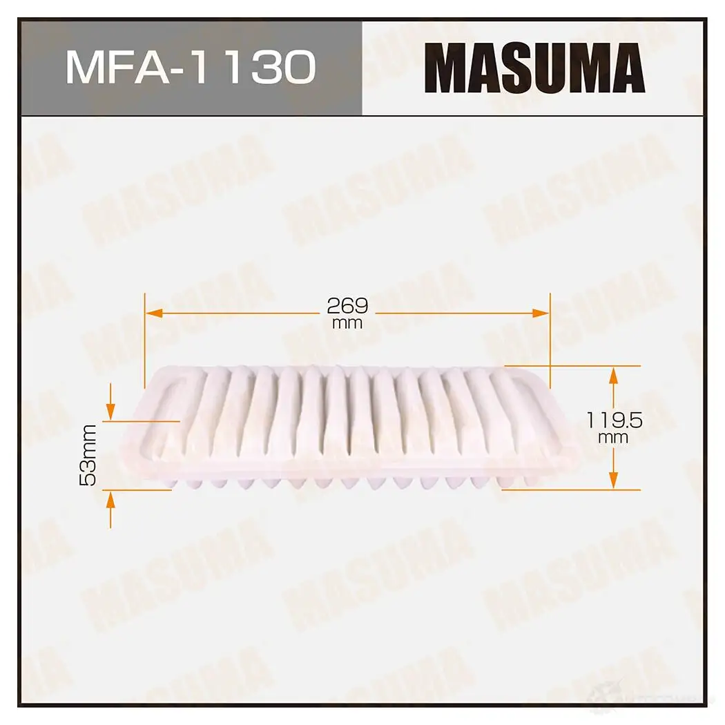 Фильтр воздушный MASUMA 4560116762019 MFA-1130 1422884463 O OAYMK изображение 0