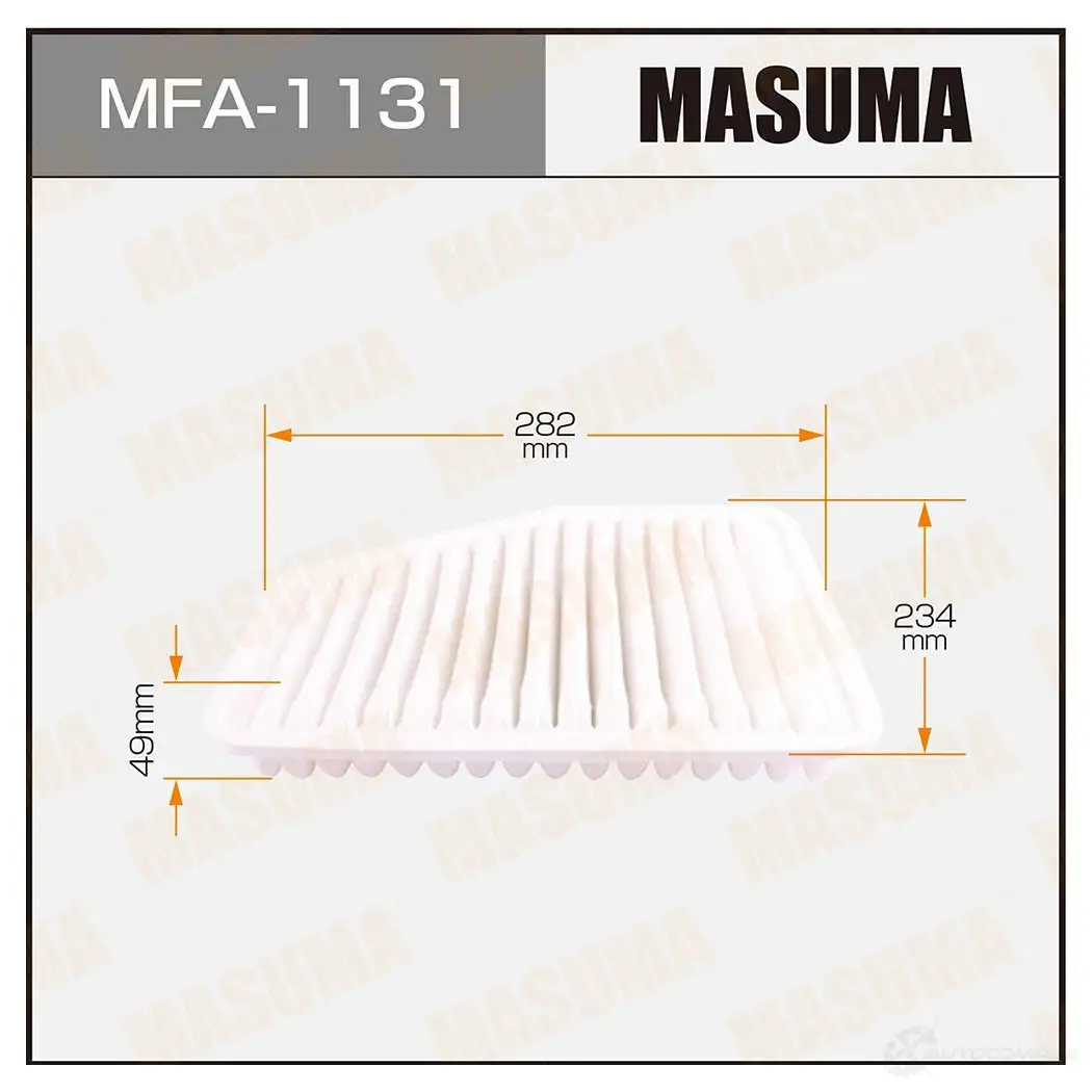 Фильтр воздушный MASUMA 1420577232 MFA-1131 EUGB JE 4560116760961 изображение 0