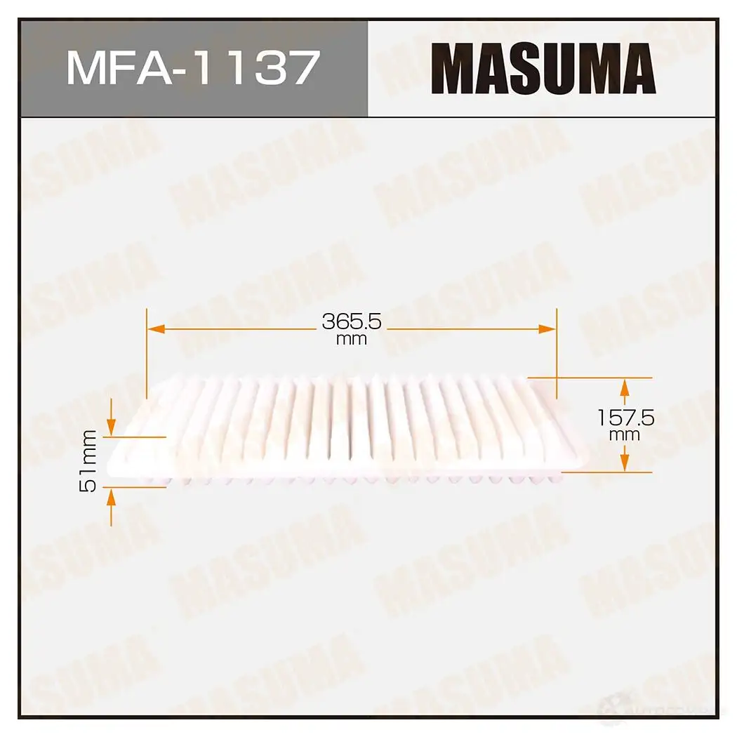 Фильтр воздушный MASUMA 4560116762446 OXTGU T MFA-1137 1420577236 изображение 0