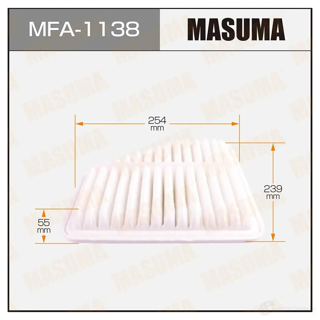 Фильтр воздушный MASUMA MFA-1138 4560116760978 CK ONH 1420577237 изображение 0