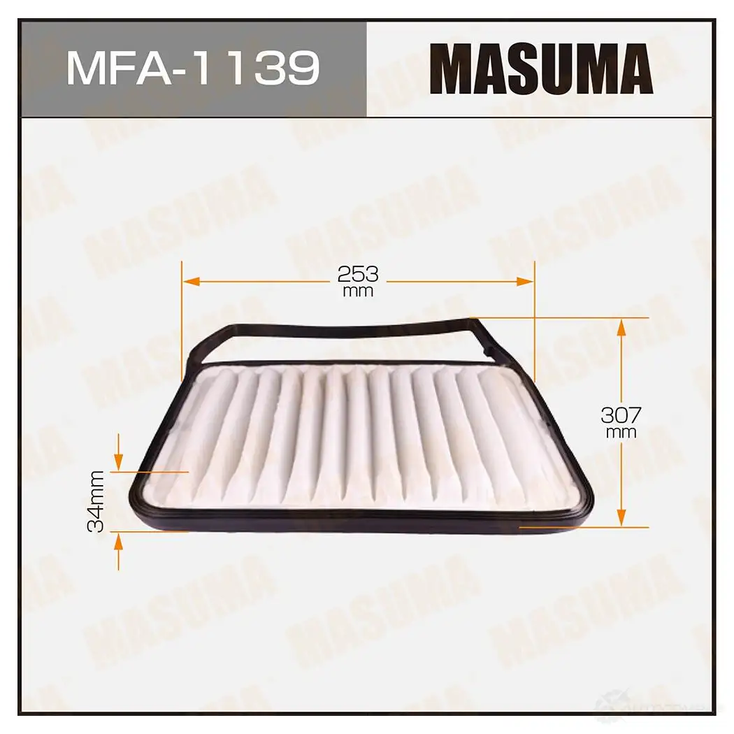Фильтр воздушный MASUMA MFA-1139 JAN1P9 X 1420577422 4560116762026 изображение 0