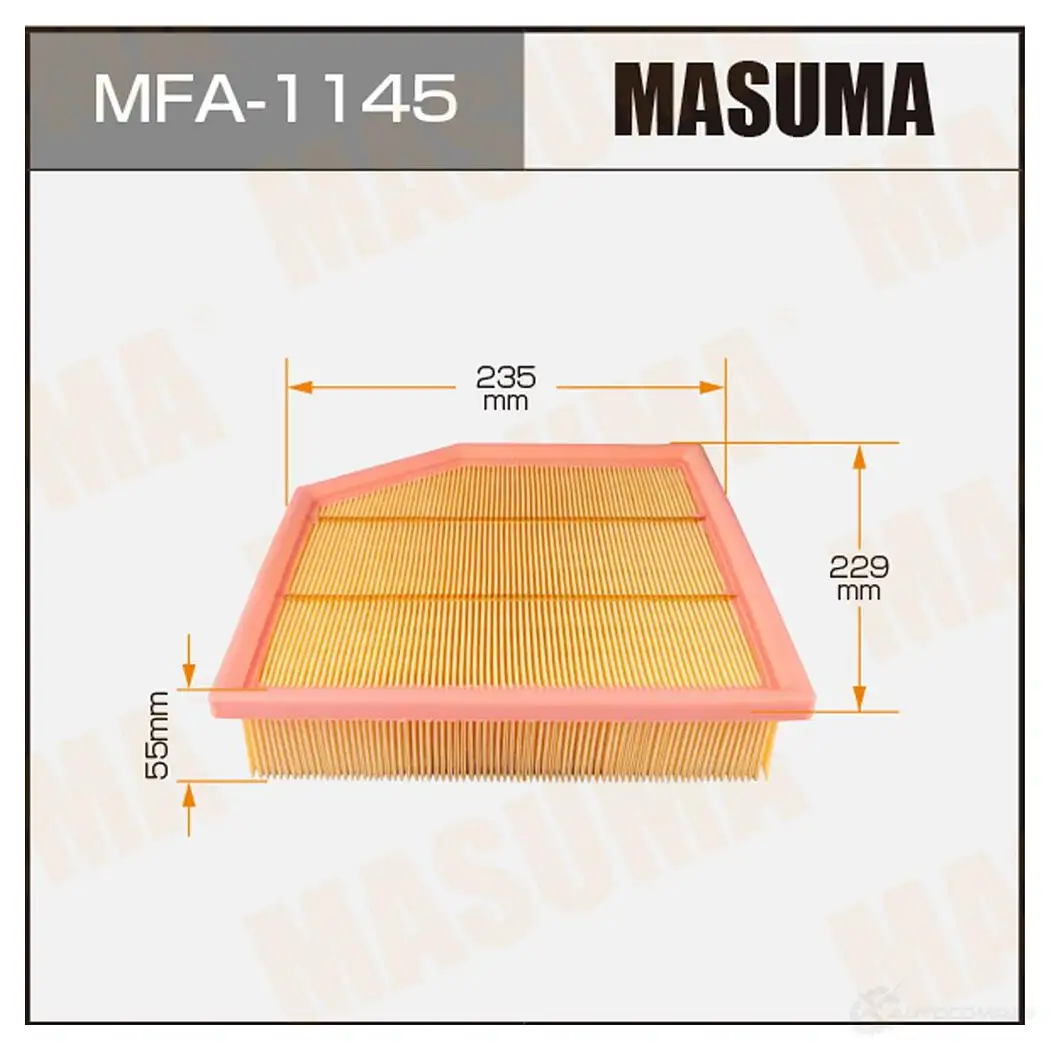 Фильтр воздушный MASUMA MFA-1145 WQOB Q 4560116763634 1420577240 изображение 0