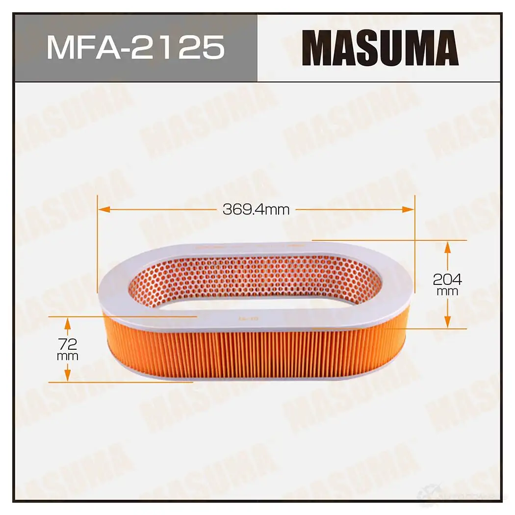 Фильтр воздушный MASUMA 7I3FZY O MFA-2125 4560116760473 1420577152 изображение 0
