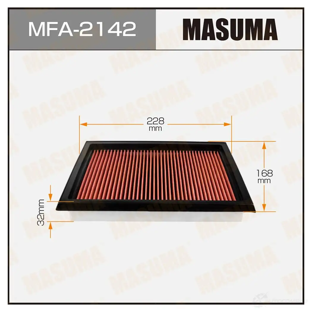 Фильтр воздушный с пропиткой маслом MASUMA MFA-2142 P6N3 S8P 1422884406 4560116764938