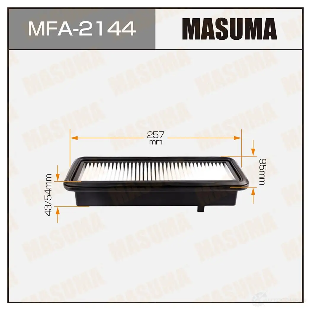 Фильтр воздушный с пропиткой маслом MASUMA 1D3NO MJ 4560116491001 MFA-2144 1422884405