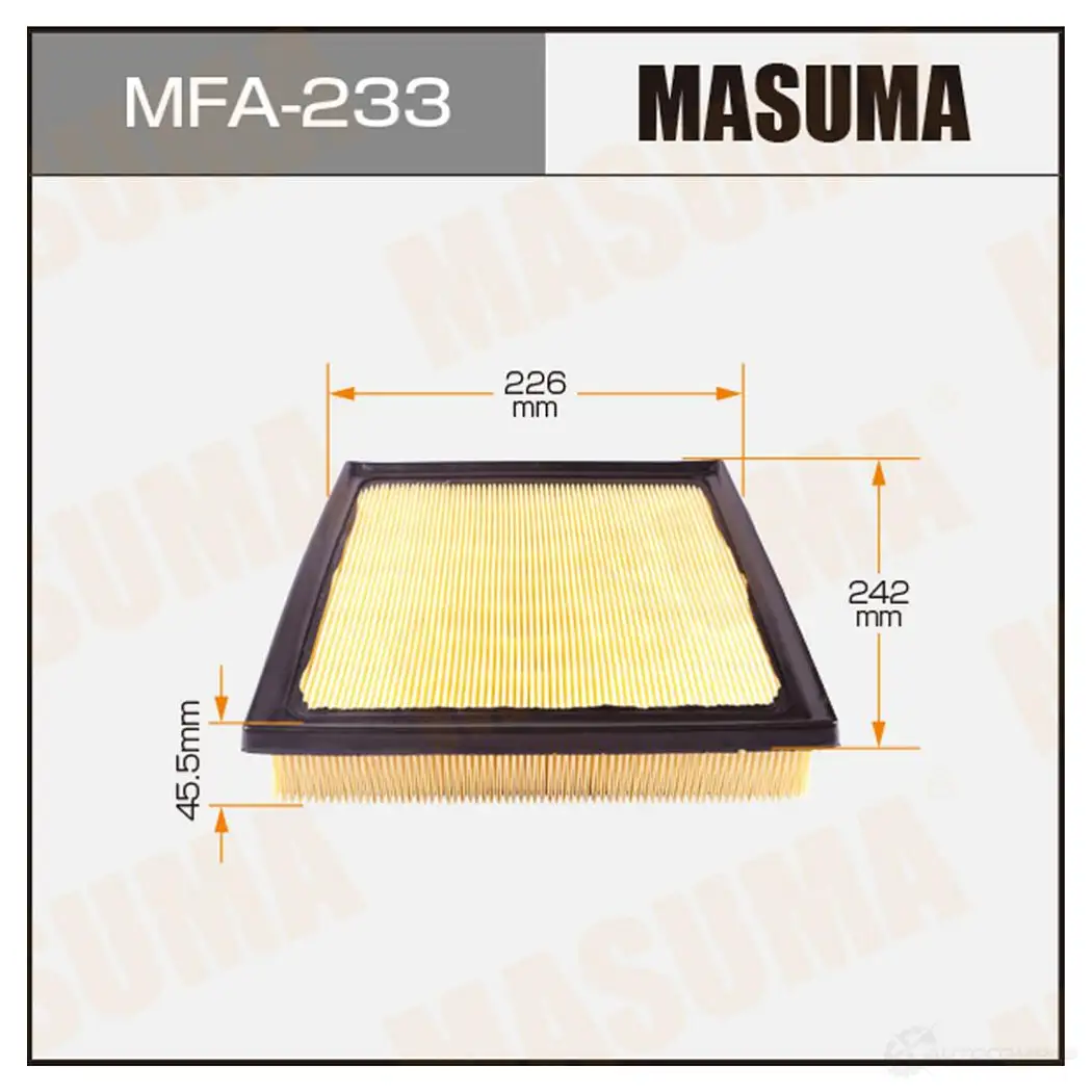 Фильтр воздушный MASUMA MFA-233 CG37 2 1422884511 изображение 0