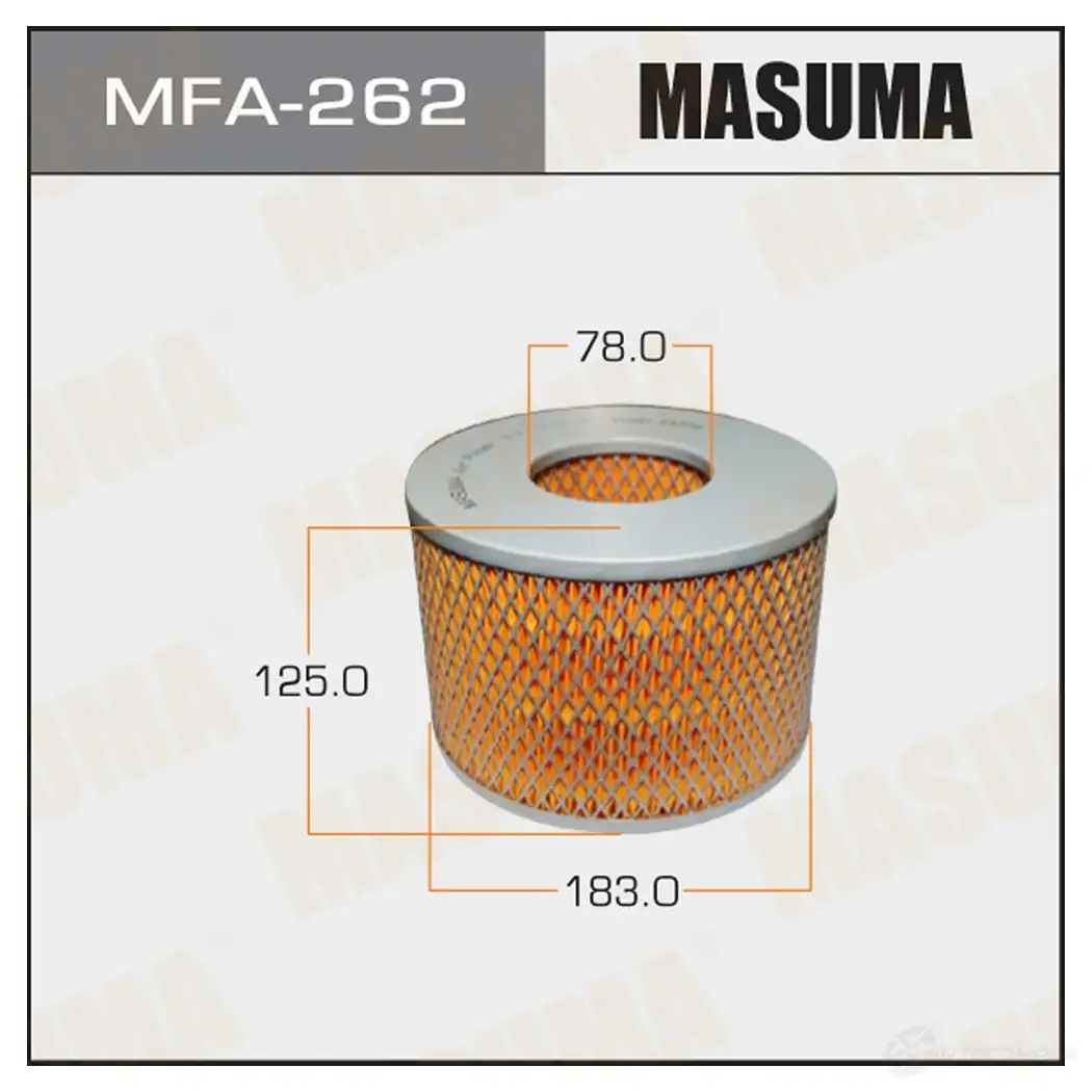 Фильтр воздушный MASUMA 1422884544 UC8 5F2G 4560116761340 MFA-262 изображение 0
