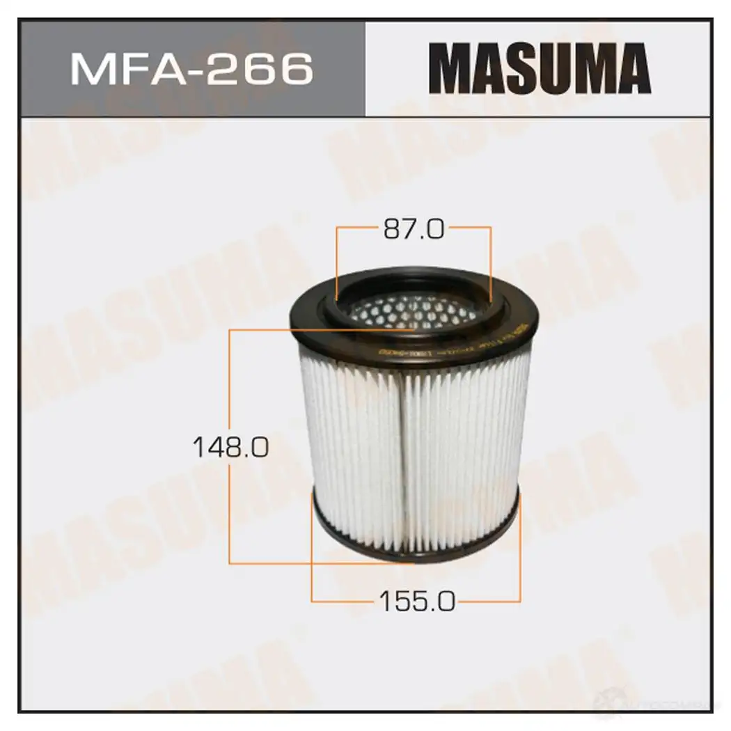 Фильтр воздушный MASUMA 4560116760039 MFA-266 5OS0 S0T 1420577189 изображение 0