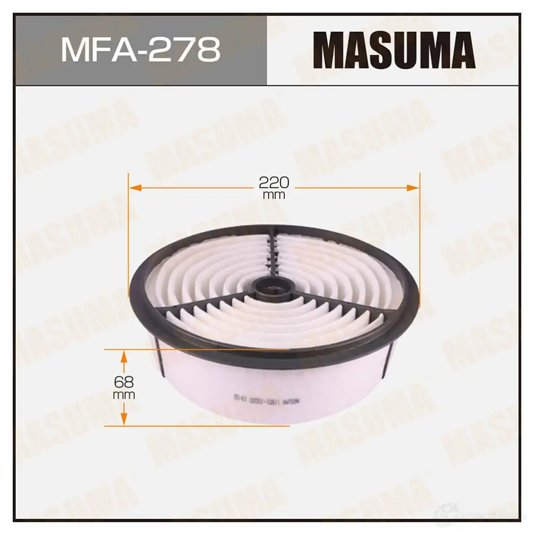 Фильтр воздушный MASUMA MFA-278 14K ORDA 1420577201 4560116760084