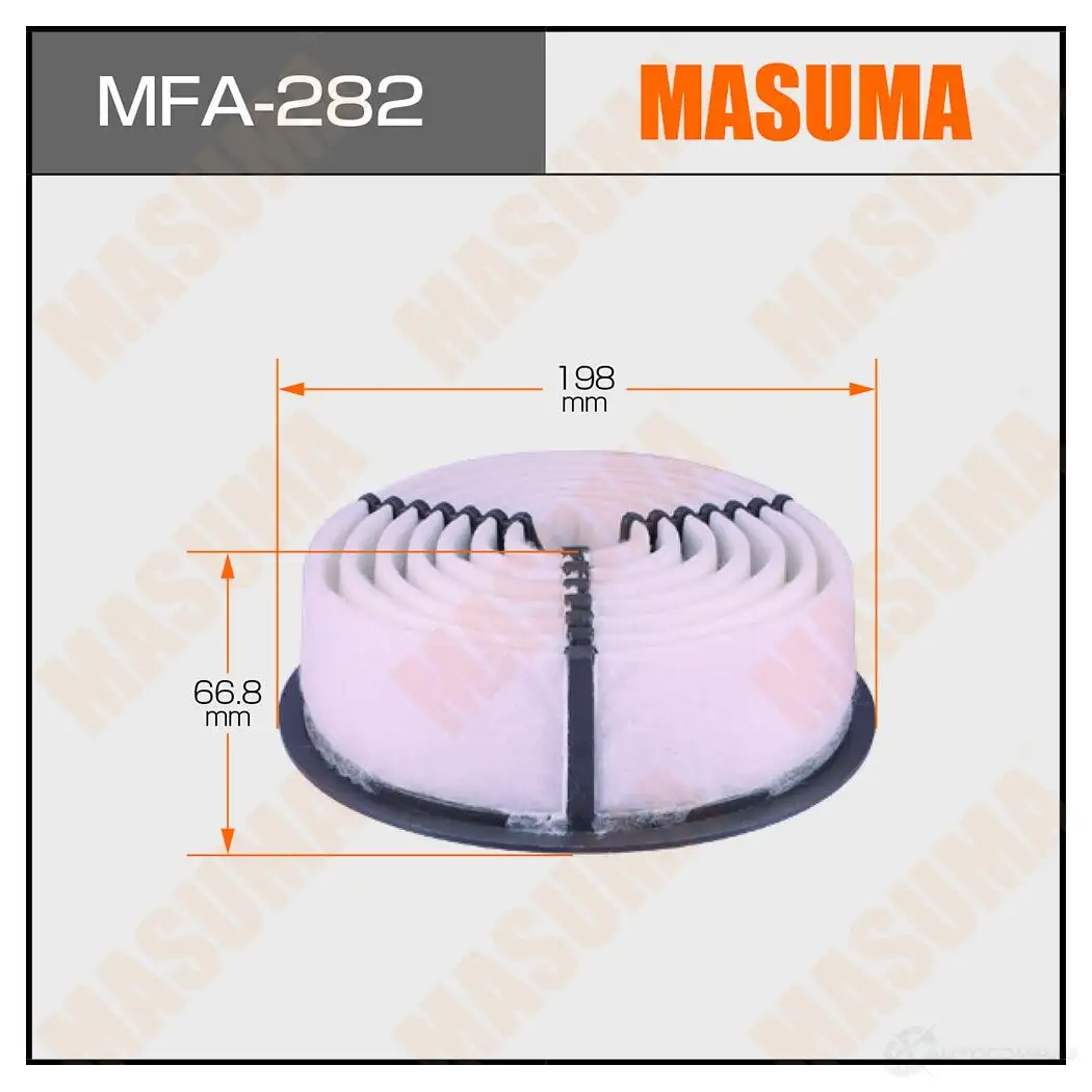 Фильтр воздушный MASUMA 1422883862 4560116762002 R4F CX MFA-282 изображение 0