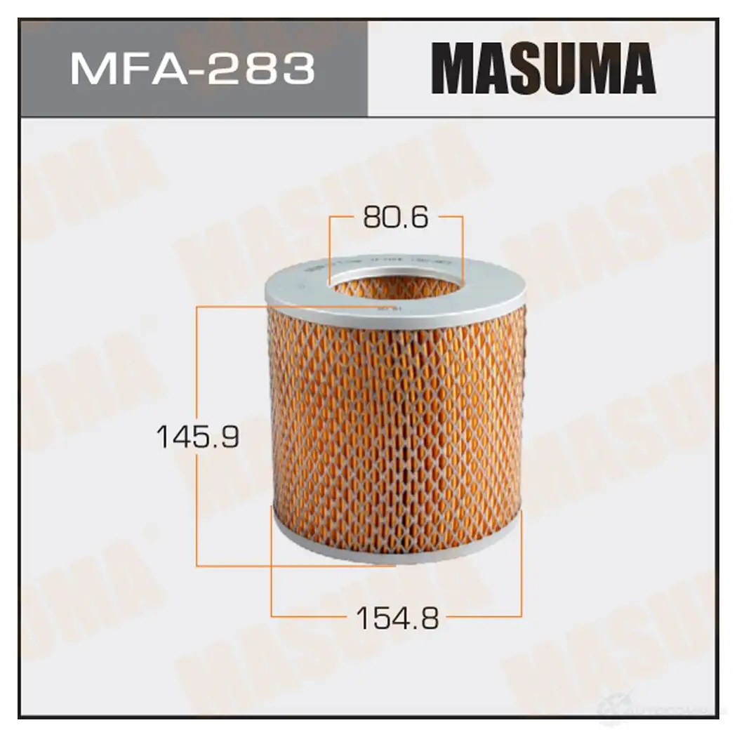 Фильтр воздушный MASUMA 4560116760541 GI FUC 1420577193 MFA-283