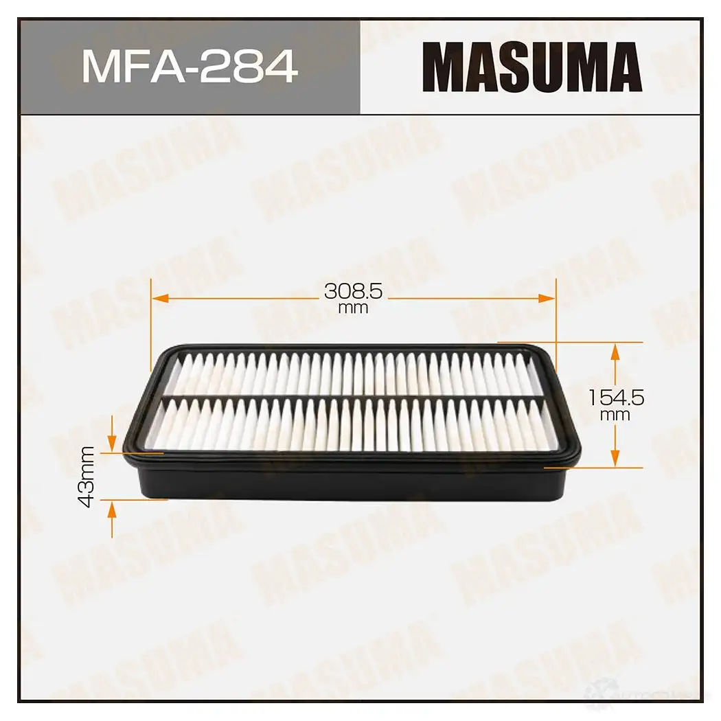 Фильтр воздушный MASUMA MFA-284 4560116760008 1420577204 GHI6AH 9 изображение 0