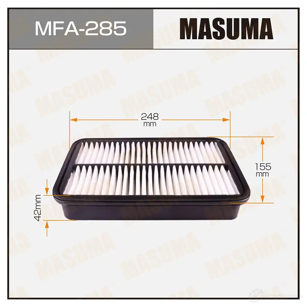 Фильтр воздушный MASUMA MFA-285 B7H5M P 4560116760244 1420577203 изображение 0