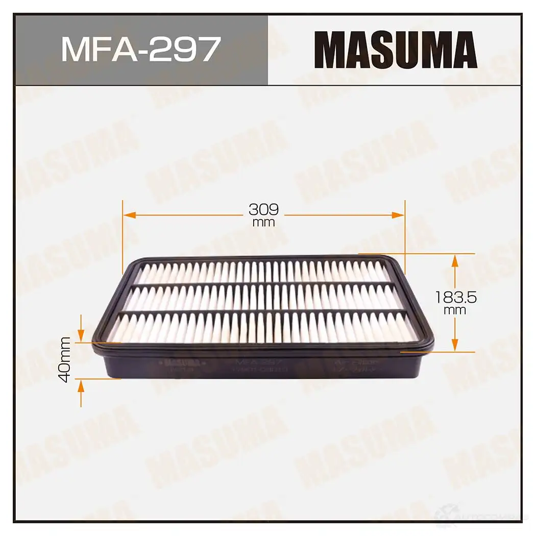 Фильтр воздушный MASUMA SR 0CF89 4560116760176 MFA-297 1420577211 изображение 0