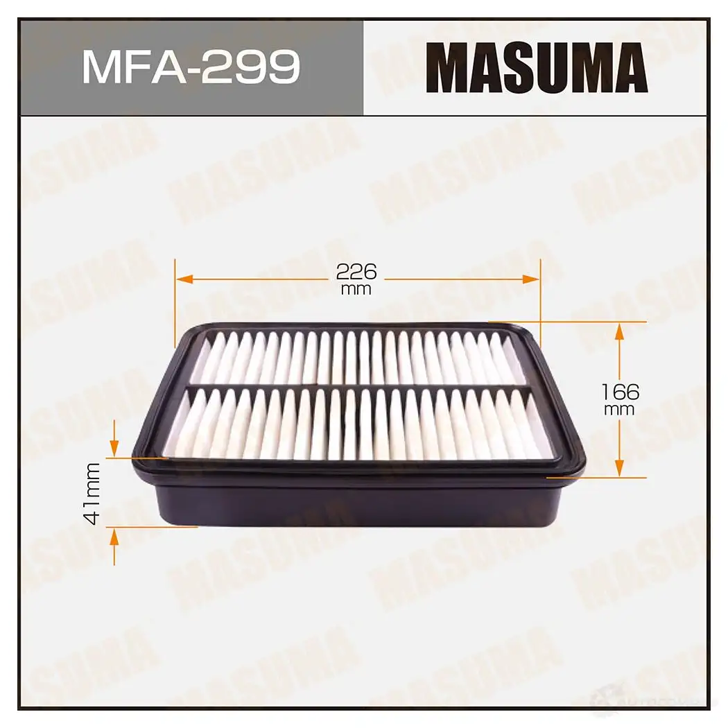 Фильтр воздушный MASUMA MFA-299 4560116760046 1422884410 XUY3F 74
