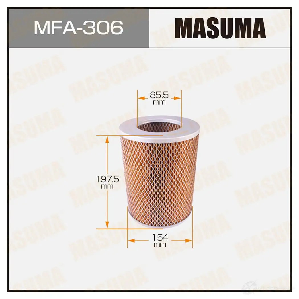 Фильтр воздушный MASUMA MFA-306 4560116761395 D2KC1 B 1420577195 изображение 0