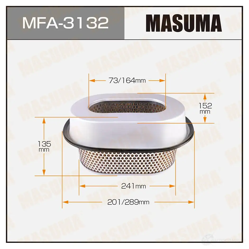 Фильтр воздушный MASUMA 4560116760640 MFA-3132 1422884448 6 U7BED изображение 0