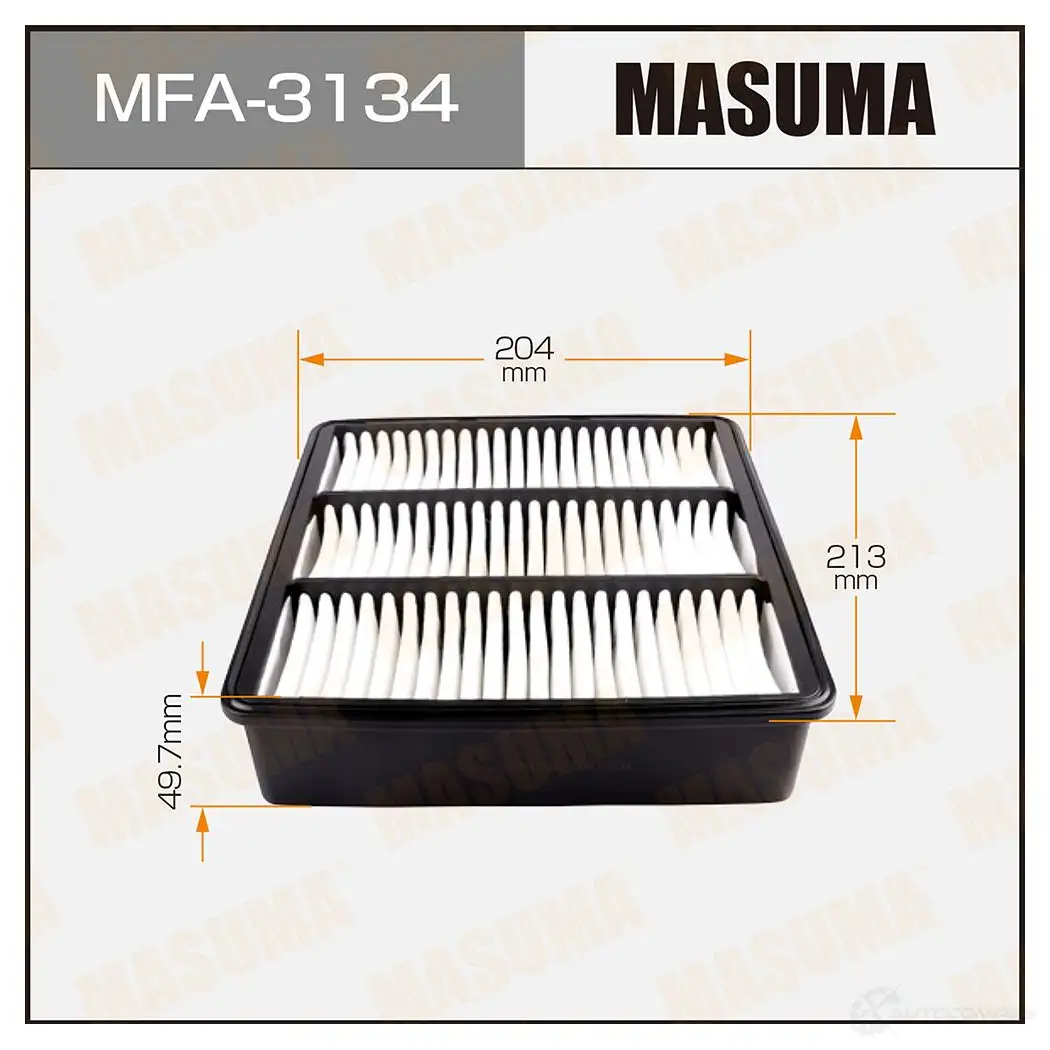 Фильтр воздушный MASUMA 1420577174 MFA-3134 4560116760336 D3Y R2Z изображение 0