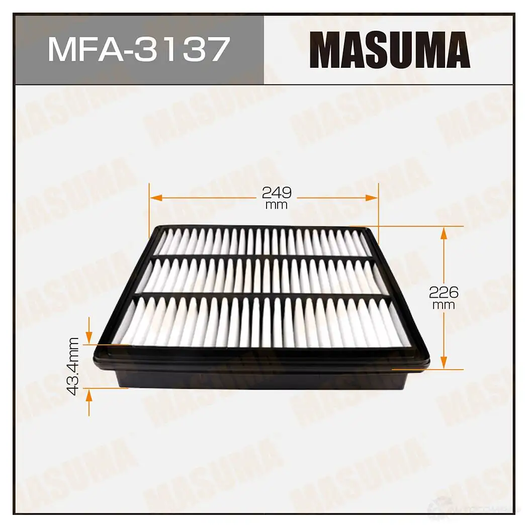 Фильтр воздушный MASUMA 1420577433 MFA-3137 O5 HW5 4560116761036