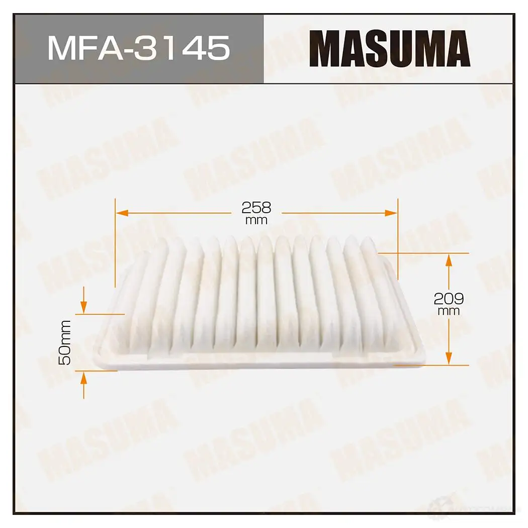 Фильтр воздушный MASUMA 1420577439 E0Z UL MFA-3145 4560116762088 изображение 0