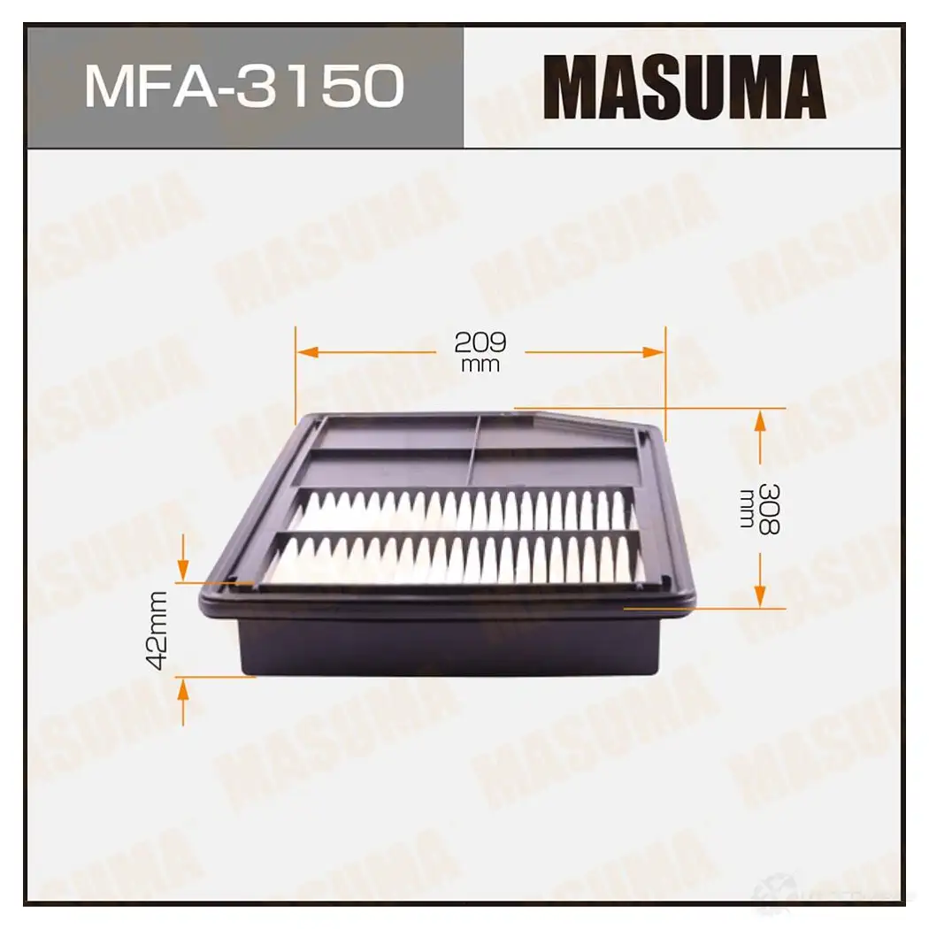 Фильтр воздушный MASUMA 1439698122 OLFN 4KV MFA-3150 изображение 0