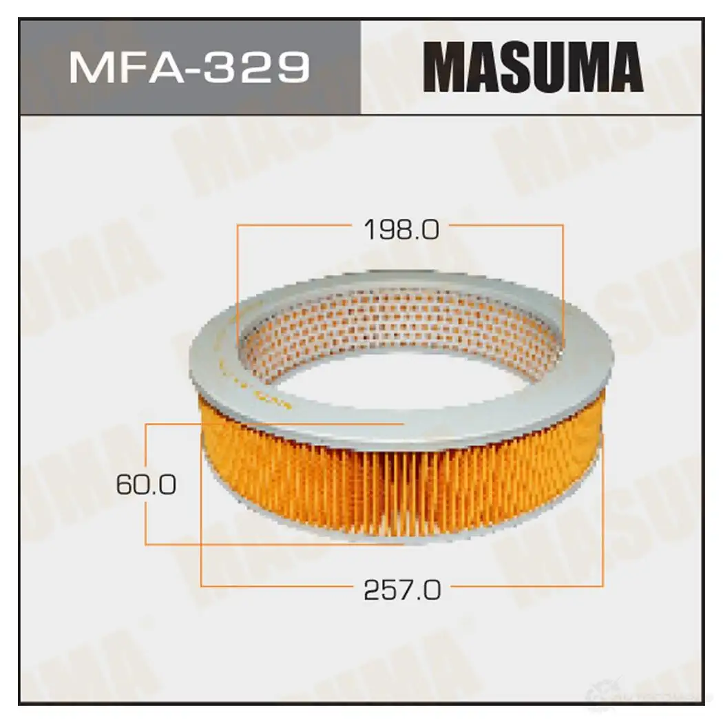 Фильтр воздушный MASUMA 4560116761463 MFA-329 1422884419 9J Z847