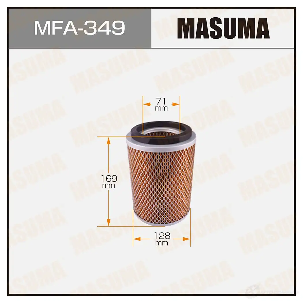 Фильтр воздушный MASUMA PDCA YS7 4560116761470 MFA-349 1420577146 изображение 0