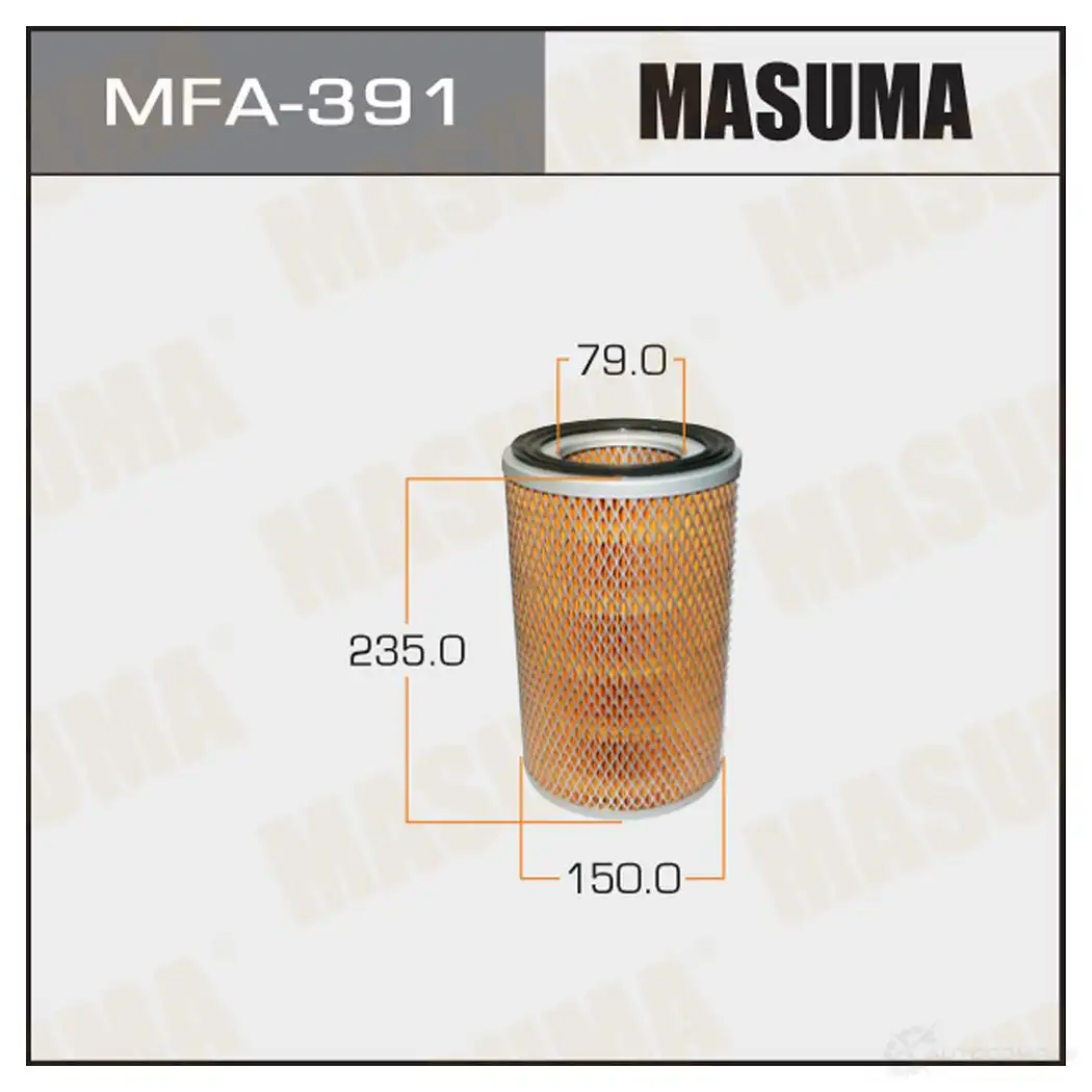 Фильтр воздушный MASUMA MFA-391 4560116761500 1422884416 7P SCTM