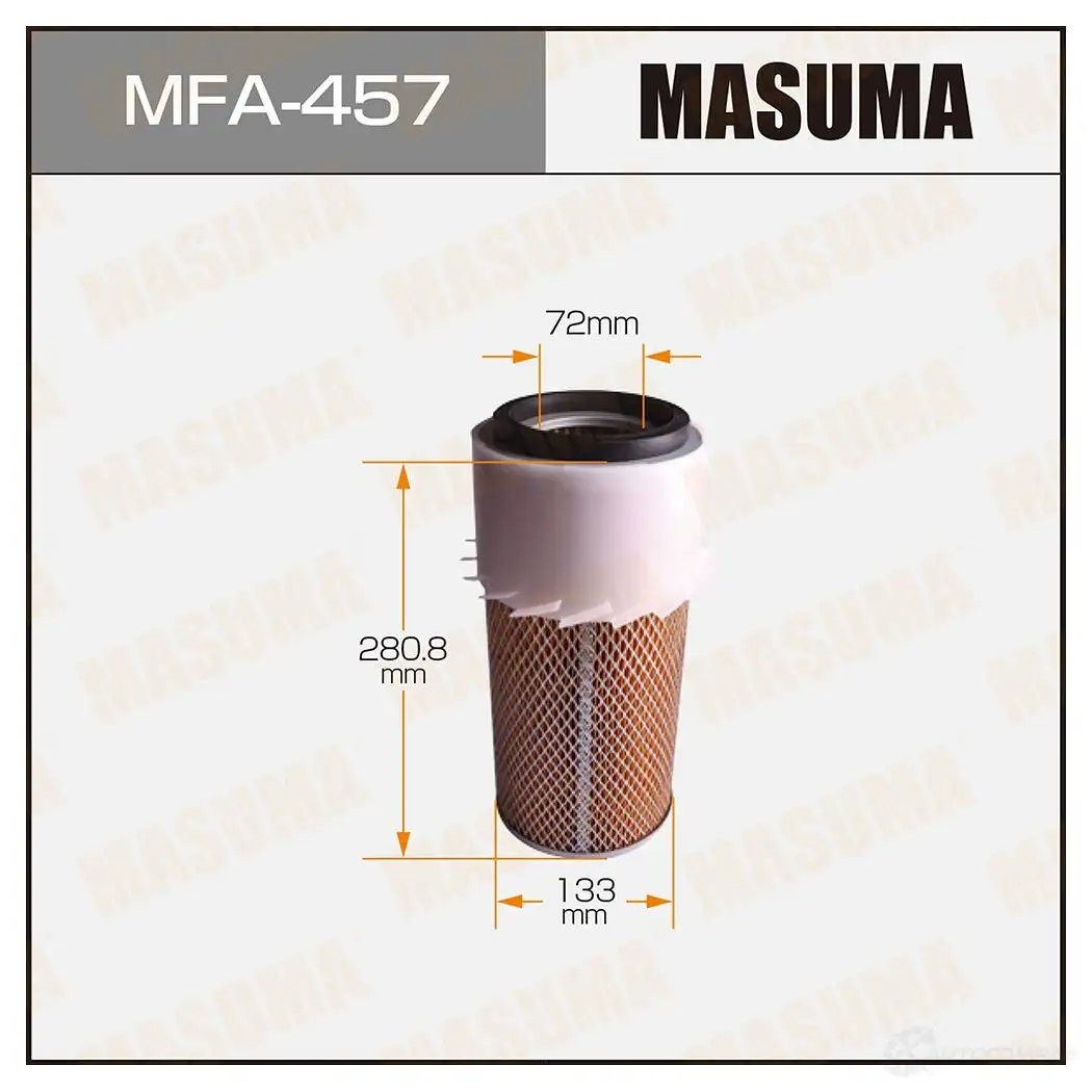 Фильтр воздушный MASUMA 4560116760589 1420577165 DB30 HD MFA-457 изображение 0