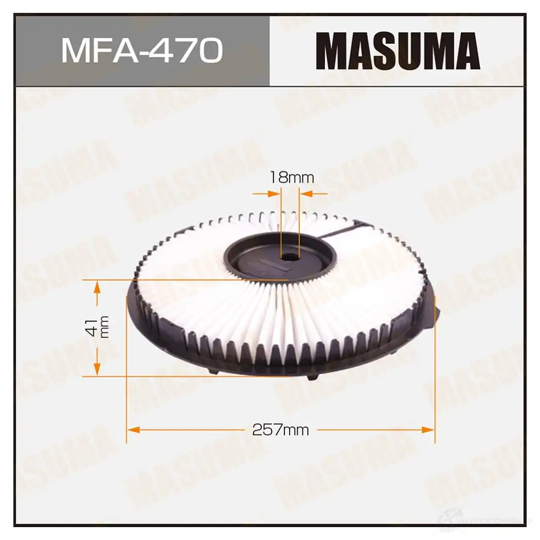 Фильтр воздушный MASUMA MFA-470 4560116760329 1420577169 0 7JR6MZ изображение 0