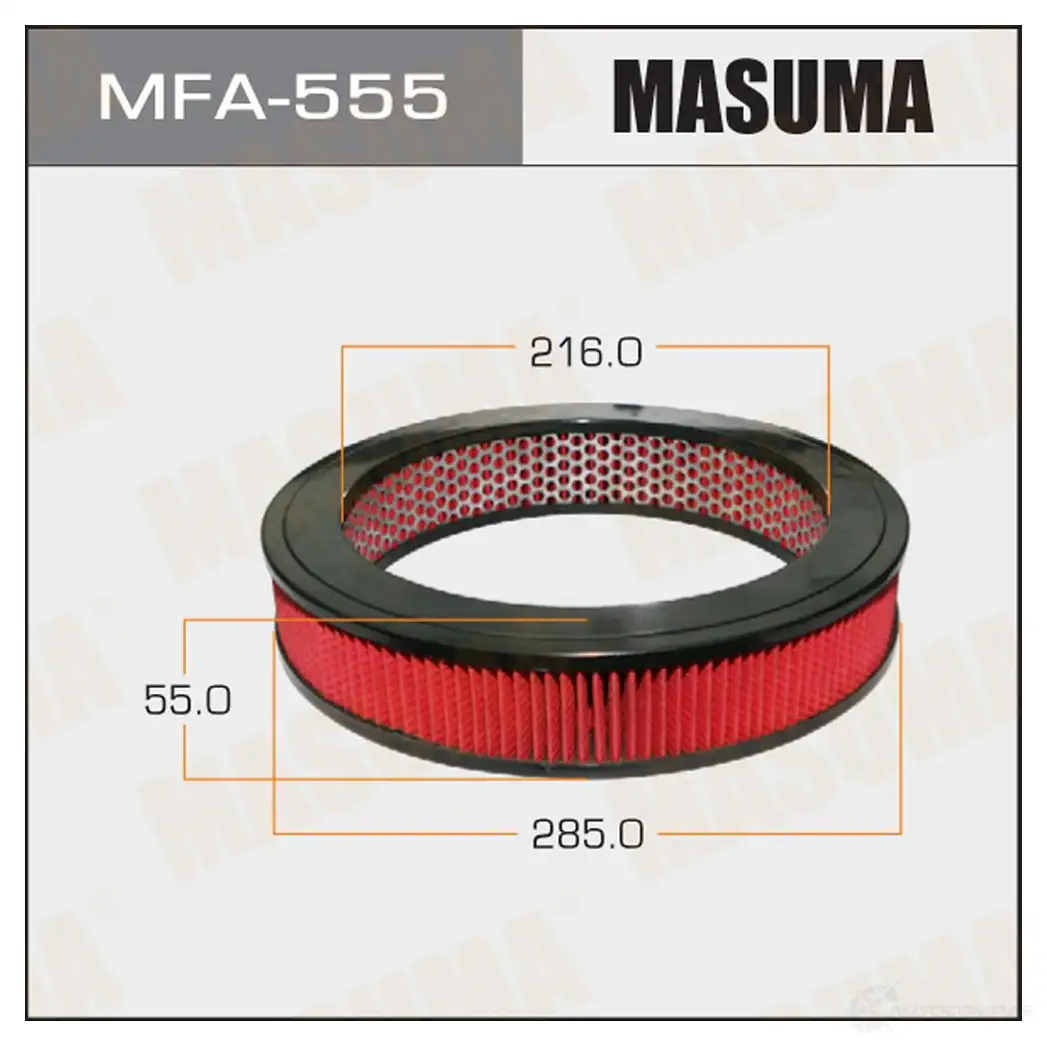 Фильтр воздушный MASUMA 4560116760756 MFA-555 W4Y3 HQ 1422884421