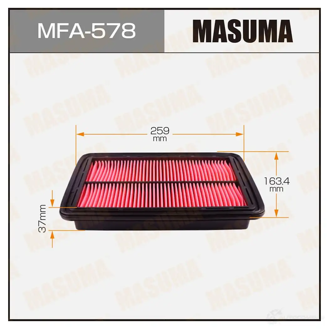 Фильтр воздушный MASUMA L IRTW MFA-578 4560116761043 1420577133 изображение 0