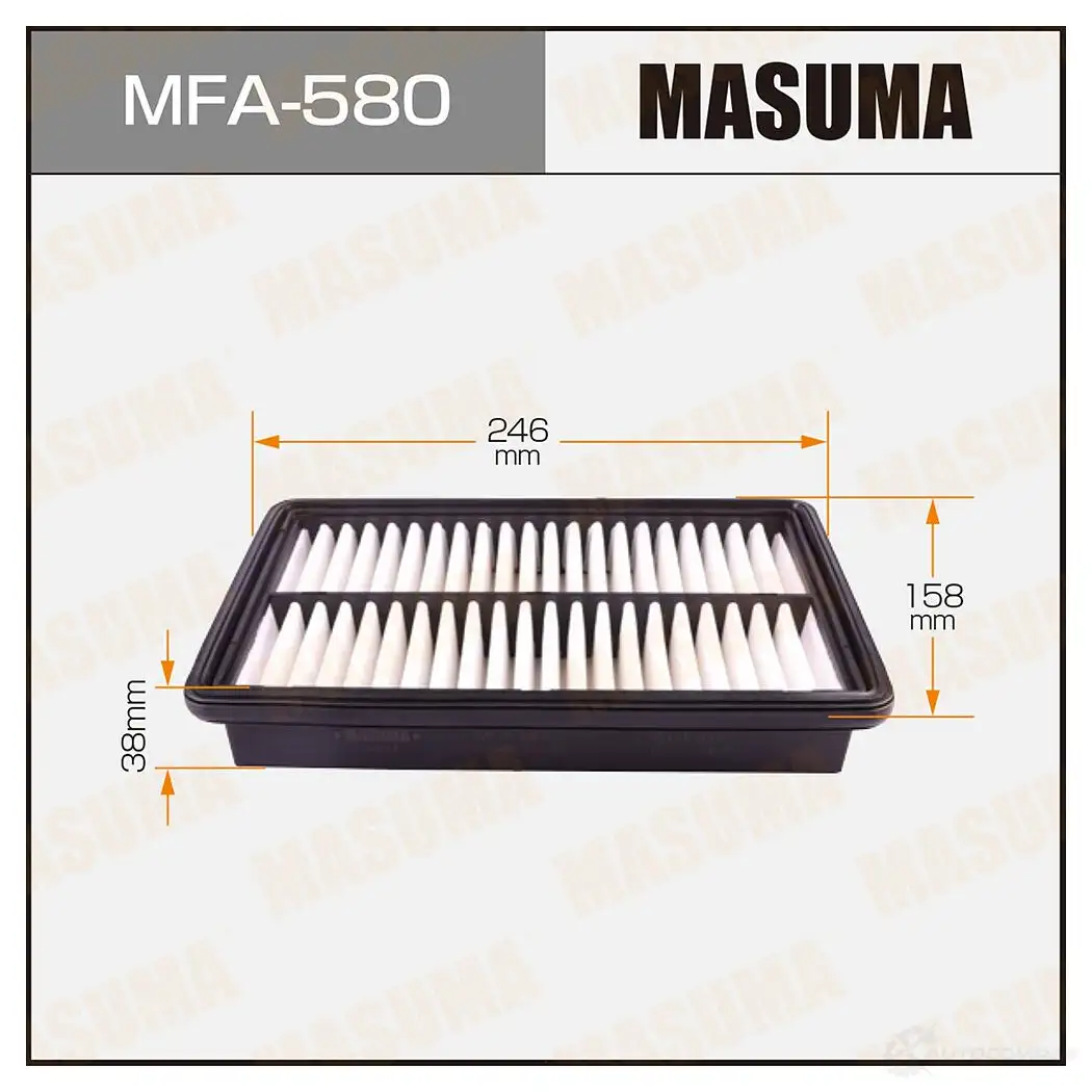 Фильтр воздушный MASUMA MFA-580 4560116760374 7QA4C 5D 1420577438 изображение 0