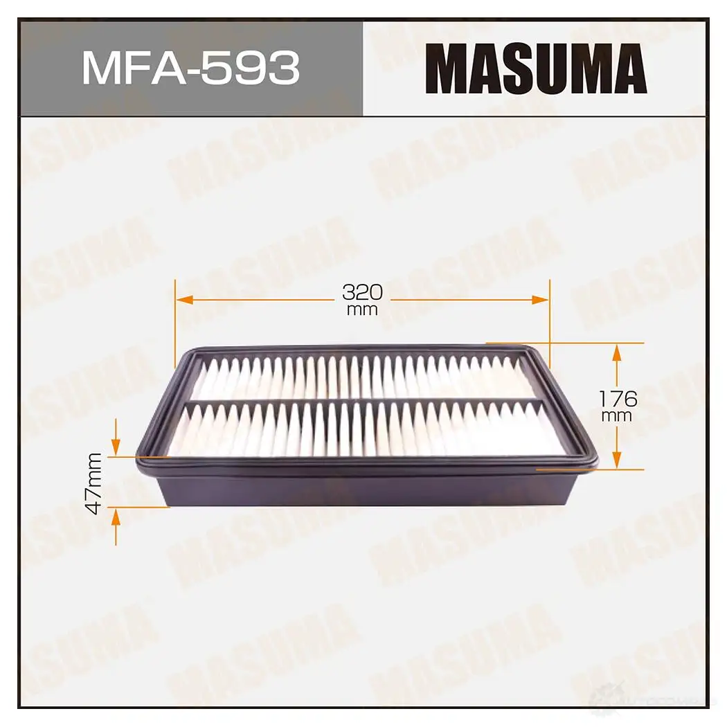 Фильтр воздушный MASUMA HD DNB 4560116761913 MFA-593 1420577136 изображение 0