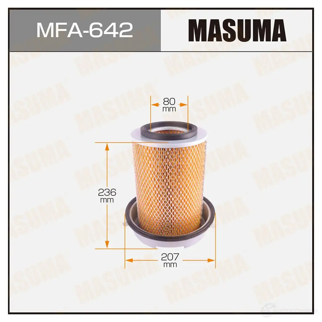 Фильтр воздушный MASUMA 1420577127 4560116761142 41 CQI MFA-642