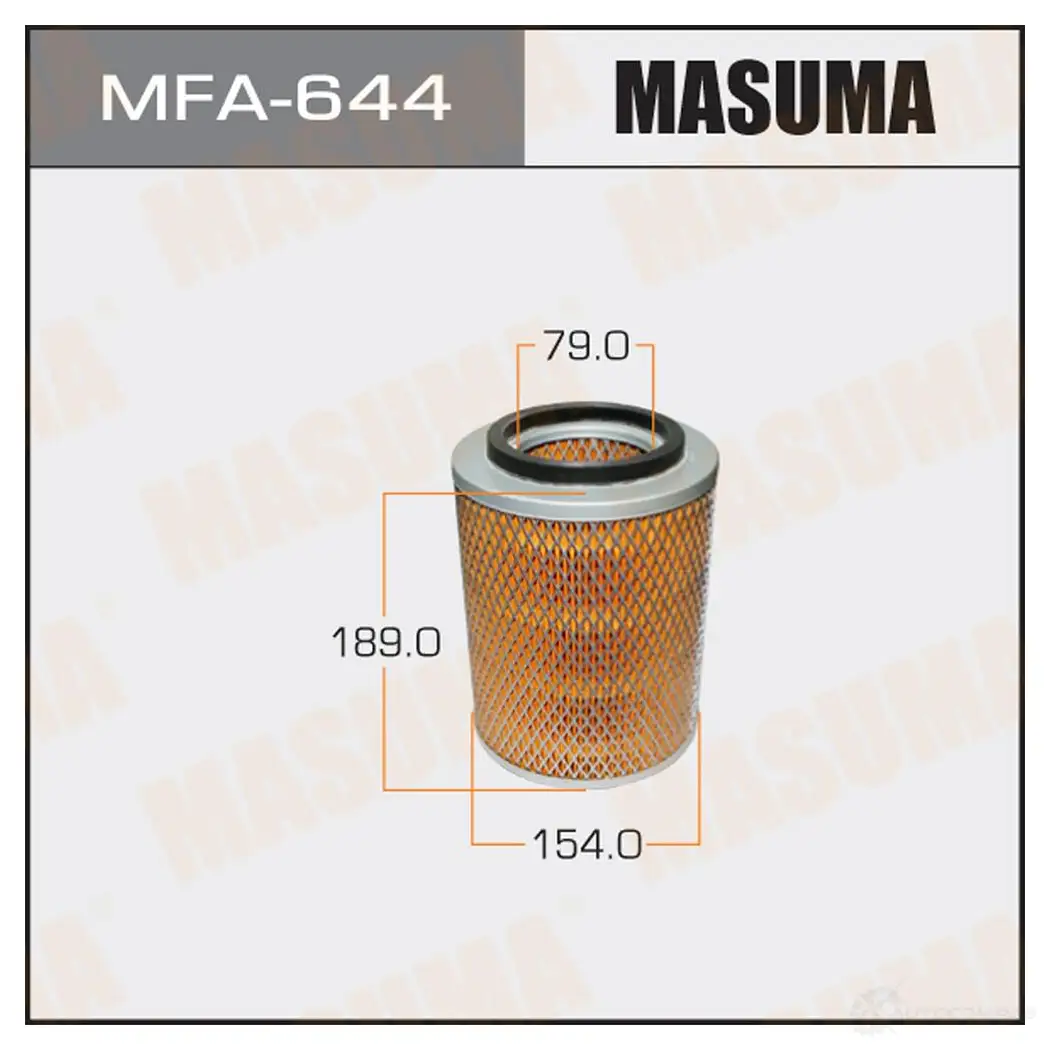 Фильтр воздушный MASUMA 1420577125 CWB S1B MFA-644 4560116761159