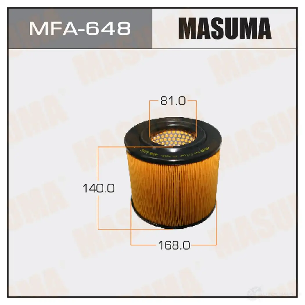 Фильтр воздушный MASUMA 4560116761845 XK87 C5 1420577150 MFA-648