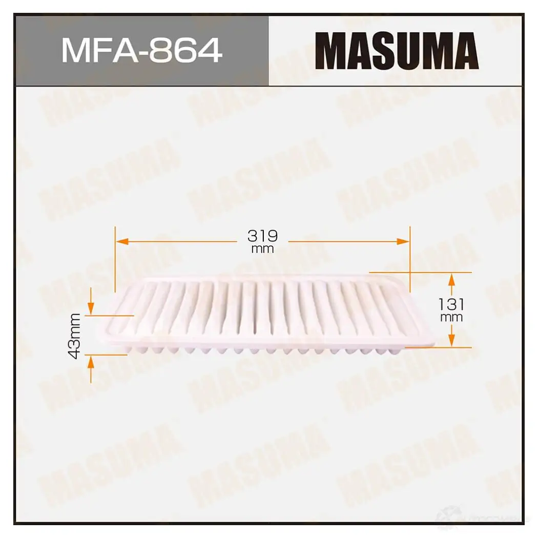 Фильтр воздушный MASUMA VCZZE O 1422884443 4560116762149 MFA-864 изображение 0