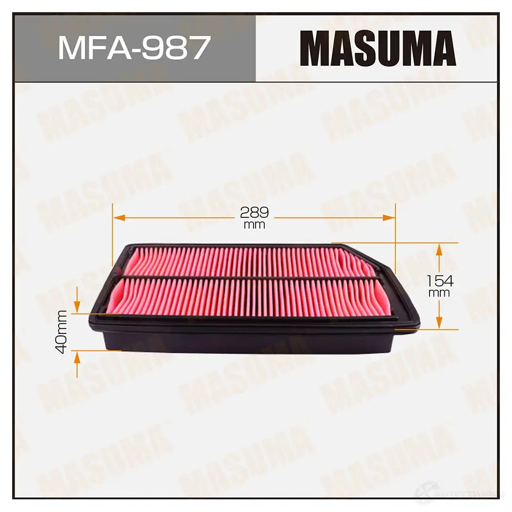 Фильтр воздушный MASUMA Q9I ZF5R 4560116761067 1422884413 MFA-987 изображение 0