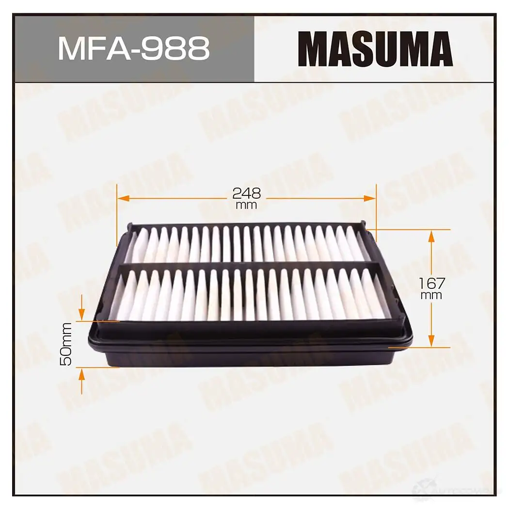 Фильтр воздушный MASUMA 4560116761074 MFA-988 Y LRNEM 1422884402 изображение 0