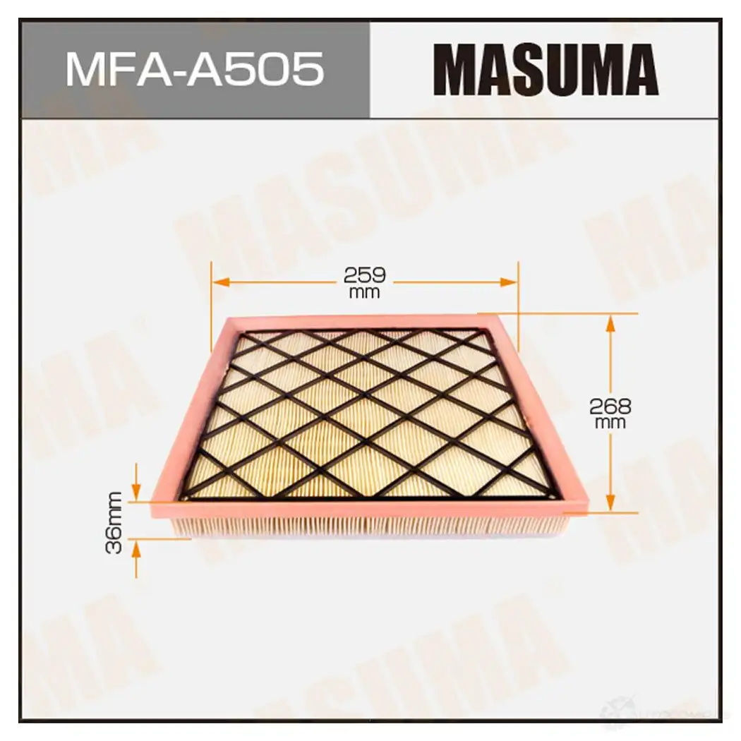Фильтр воздушный MASUMA MFA-A505 EJH D2Q 4560116763870 1420577448 изображение 0