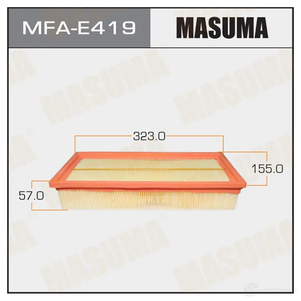 Фильтр воздушный MASUMA 4560116764105 KYG K2 1422884483 MFA-E419 изображение 0