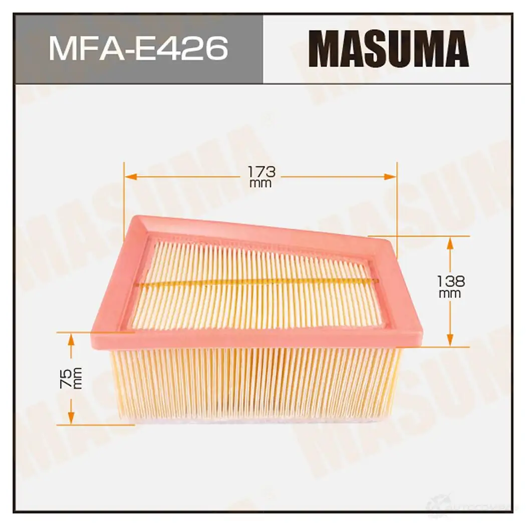 Воздушный фильтр MASUMA 36H N34 1420577426 DPSPIW 'MFA-E426 изображение 0