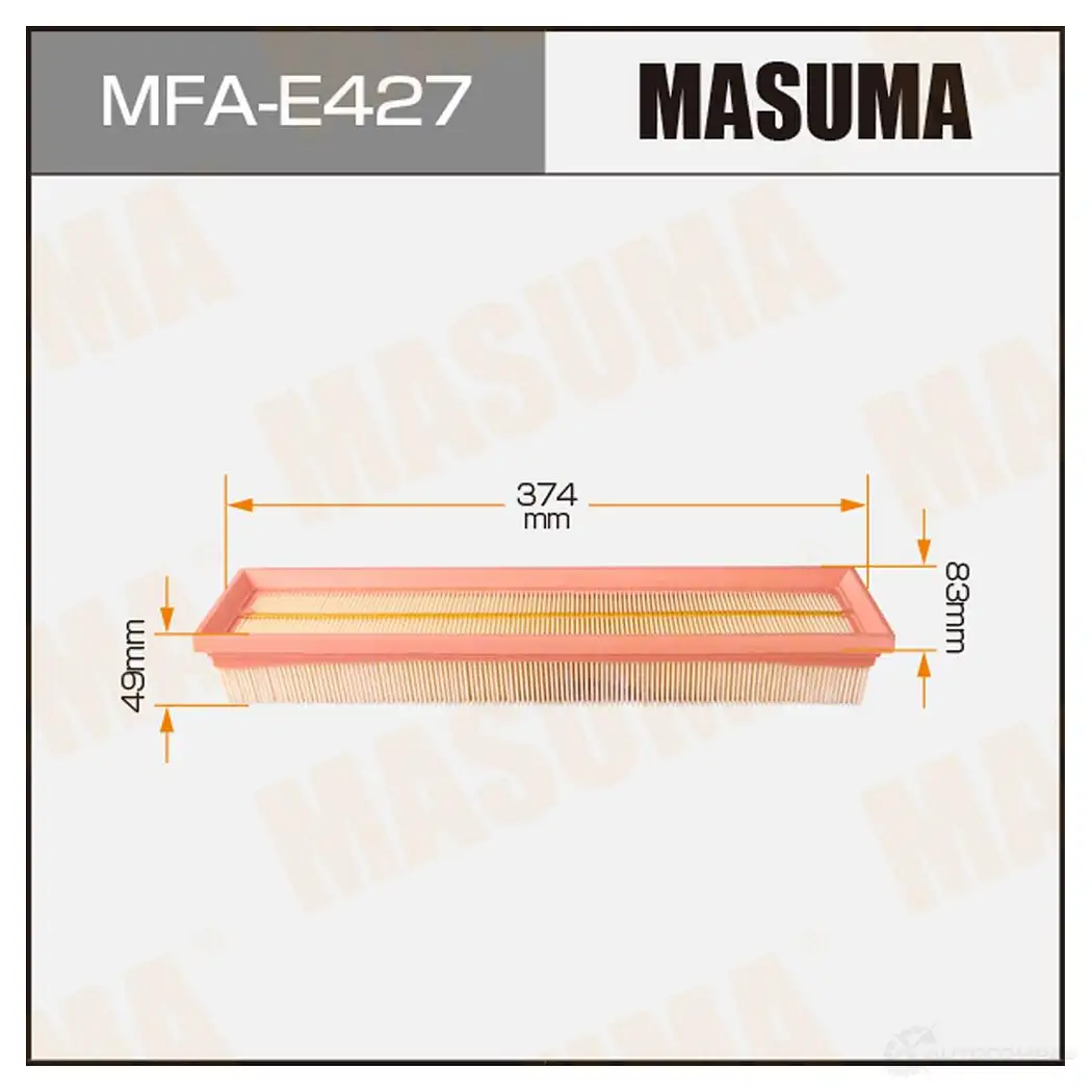 Фильтр воздушный MASUMA D5R 5X2 4560116764259 1422884480 MFA-E427